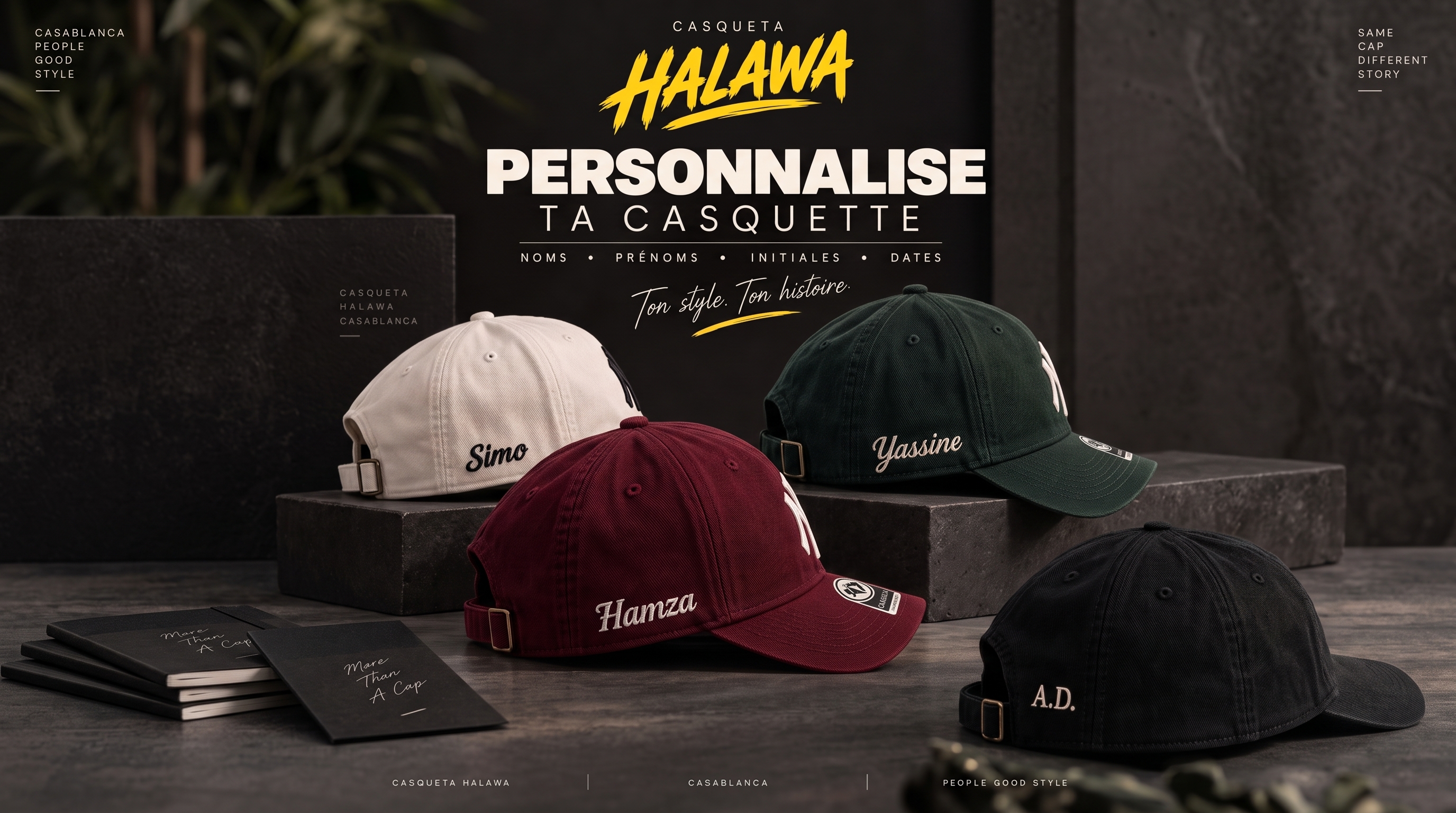 Personnalise ta casquette — Casqueta Halawa